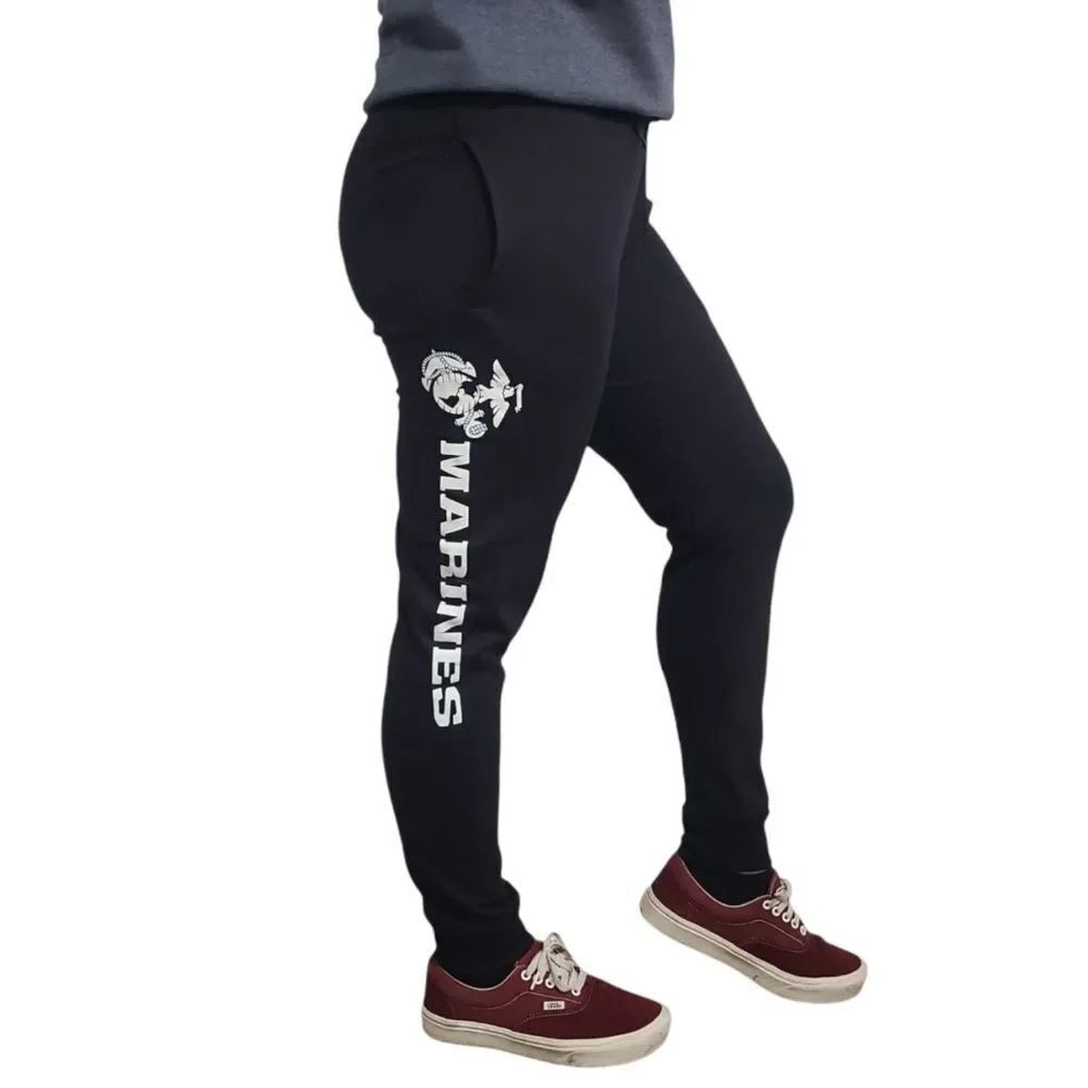Marine Corps USMC "Marines" Black Joggers